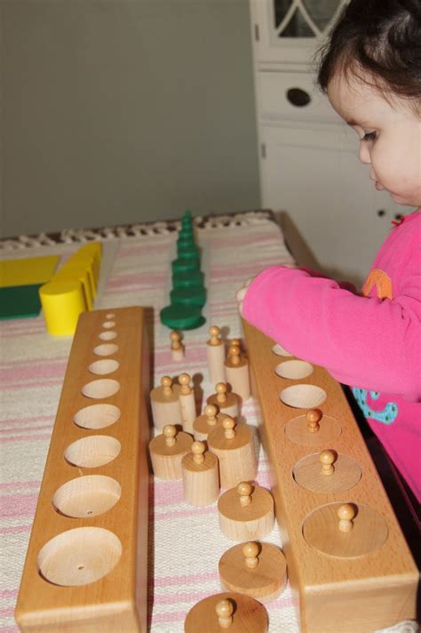 Knobbed Cylinders, Montessori Sensorial At Home - "Making Montessori Ours"