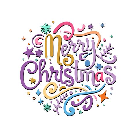 Merry Christmas Lettering Typography Vector, Merry, Christmas, Lettering Typography PNG and ...