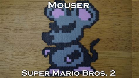 Mouser - Super Mario Bros. 2 (Perler Bead - Time Lapse) - YouTube