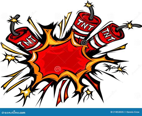 Dynamite Explosion Cartoon Illustration Royalty Free Stock Photo - Image: 21853035