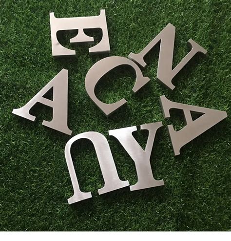 Wall Letters Custom Metal Logo Sign Letter SilverMetal Letters