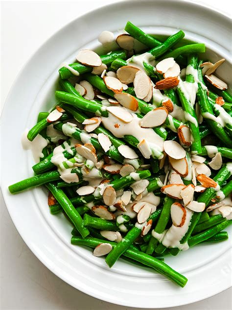 String Beans with Almonds & Tahini - Baked by Melissa