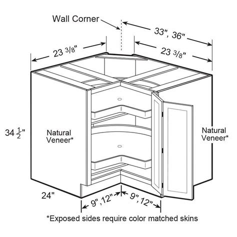 Kitchen Corner Base Cabinet Dimensions / Kitchen Base Cabinet ...