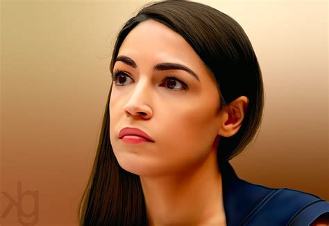 AOC, me, vector illustration (with gradient meshes), 2019 : Art