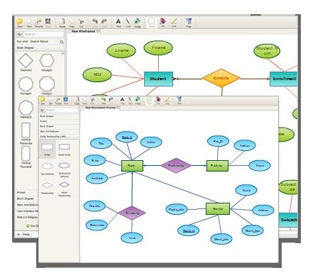 ER Diagram Online Tool | Create ER Diagram Online | Creately | Diagram online, Diagram, Database ...