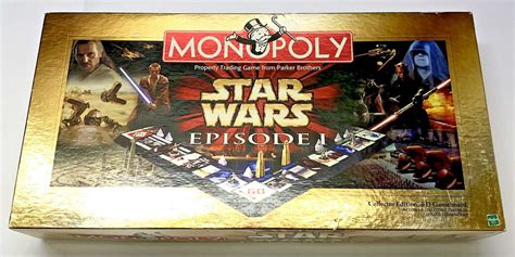 Star Wars Monopoly Board Game Episode 1 Collector Edition 3-D Gameboard ...