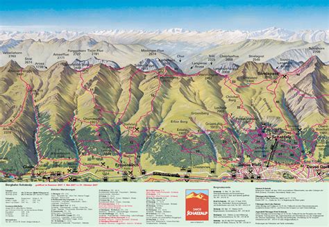 Davos Schatzalp Summer Trail Map - Davos Switzerland • mappery