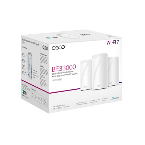 Deco BE95 | BE33000 Quad-Band Whole Home Mesh WiFi 7 System | TP-Link