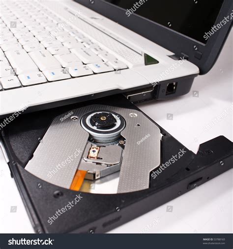 Laptop With Open Cd Tray Stock Photo 53788165 : Shutterstock