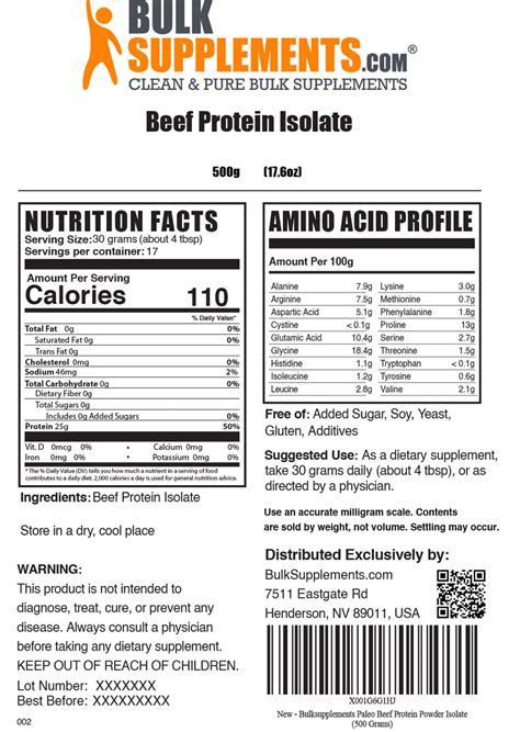 Beef Protein Powder Isolate | Workout Supplements