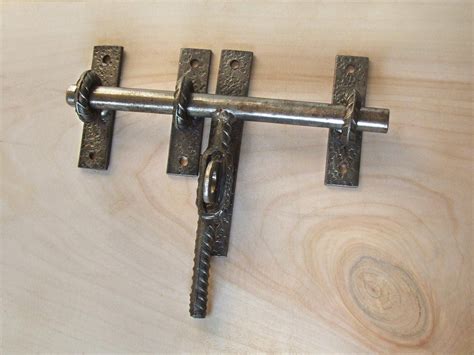 Industrial Barn Door Latch for Craft Supplies Rustic Steel Iron Rebar Farmhouse Door Equipment ...