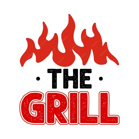 Premium Vector | The grill logo design