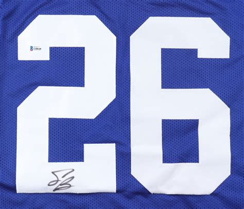 Saquon Barkley Signed Jersey (Beckett) | Pristine Auction