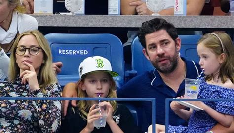 Emily Blunt and John Krasinski cherish family time at US Open