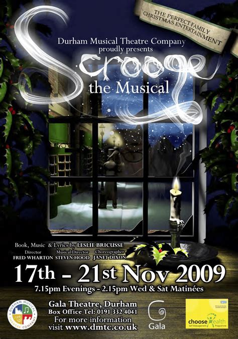 Scrooge the Musical Poster – Durham Musical Theatre Company