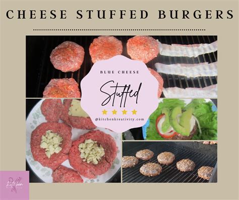 Cheese Stuffed Burgers the Family Will Love - kitchenkreativity