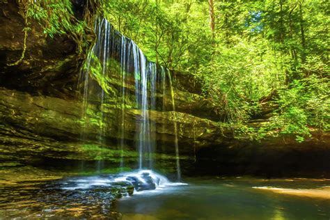 Caney Creek Falls Double Springs Alabama Photograph by Phillip Burrow