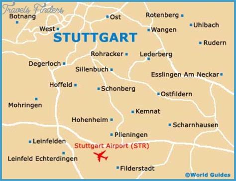 Map of Stuttgart - TravelsFinders.Com