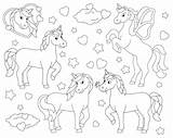 Lovely unicorns In Love Coloring Book Page For Kids Valentines Day  sketch template