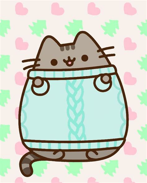 Happy Holidays | Pusheen cute, Pusheen cat, Kawaii drawings