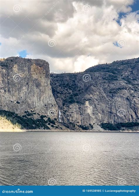 Hetch Hetchy Lake Reservoir and Waterfall Stock Image - Image of river ...