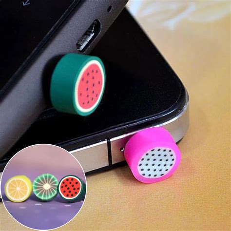 Simulated Lovely Fruit Phone Anti Dust Plug Cell Phone Accessories For ...