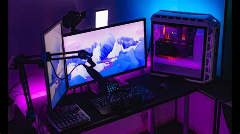 Corner Best Pc Parts For Streaming And Gaming with Wall Mounted Monitor | Best Gaming Room Setup