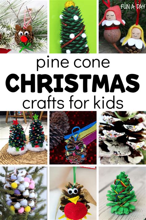 10 Pine Cone Christmas Crafts for Kids - Fun-A-Day!