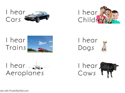 'I can Hear' Flashcards | Teaching Resources