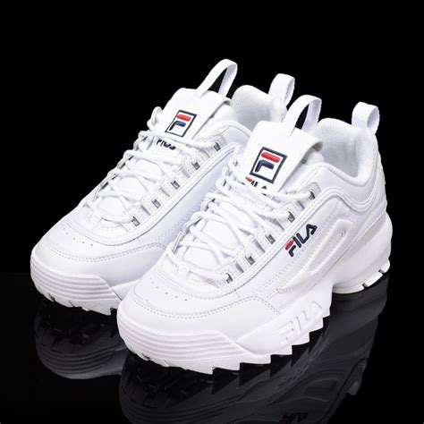 FILA Disruptor II 2 White Authentic Shoes Unisex Size UK 3-9 ...