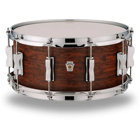 Ludwig Standard Maple Snare Drum with Aged Chestnut Veneer 14 x 6.5 in ...