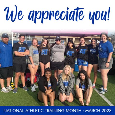 March Is National Athletic Training Month | Spring Hill Independent School District