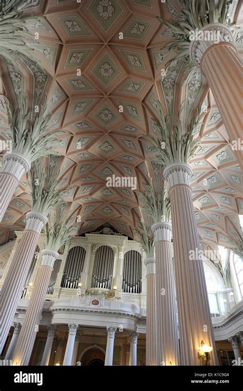 Organ case and ceiling of Nikolaikirche, Leipzig Stock Photo - Alamy