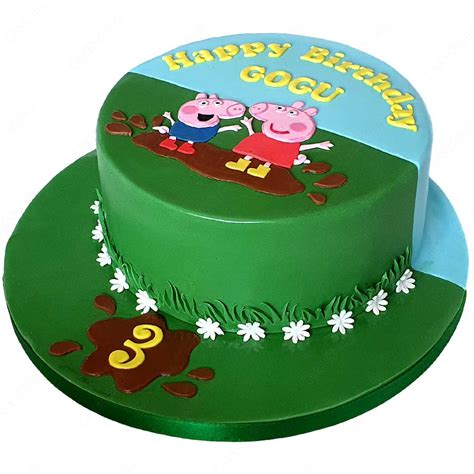 Peppa Pig And George Cake