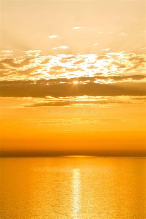 Golden sunset on the sky stock image. Image of nature - 115722067