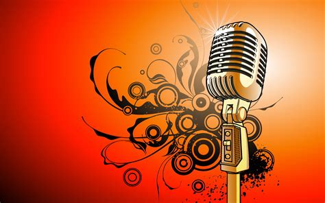 Microphone vector art wallpaper | 1920x1200 | #28752