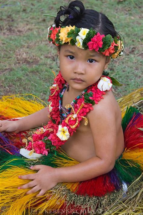 Traditional Yapese Girl at Yap Day Festival