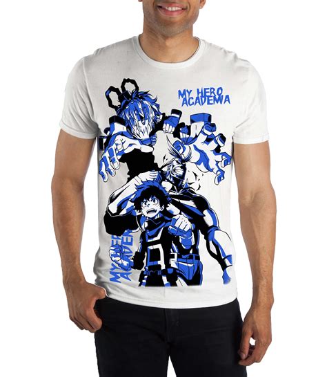 My Hero Academia Hero And Villain Print Mens T-Shirt ...