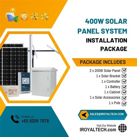 400w Solar Panel System Installation Package free setup - IROYAL