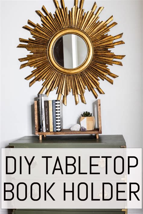 DIY Tabletop Book Holder - DIY Newest