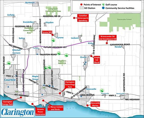 Map of Clarington | Clarington Board of Trade and Office of Economic Development