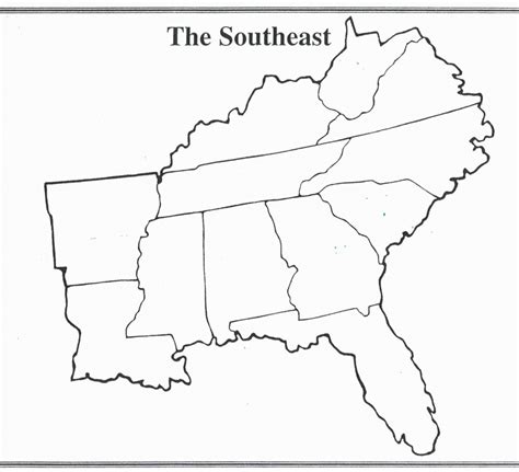 Northeast Region Blank Map