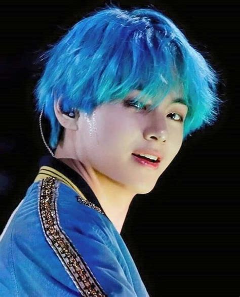 kim; taehyung | Bts v, Taehyung, Blue hair