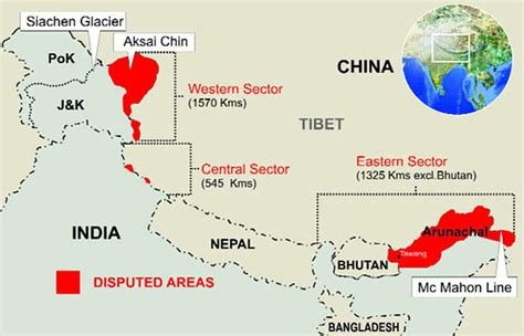 Disputed Territories of India UPSC 2020 International Relations