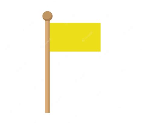 Premium Vector | Yellow flag