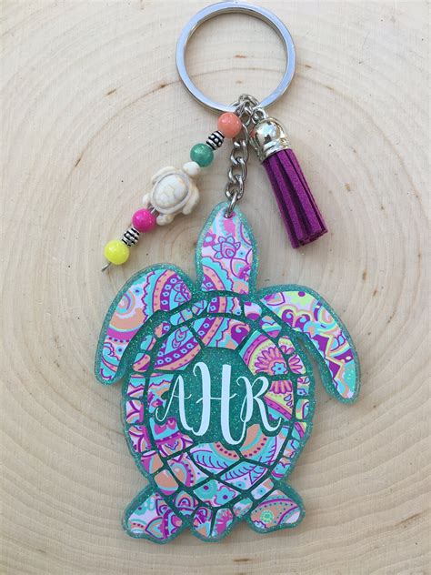 Turtle Keychain - Etsy