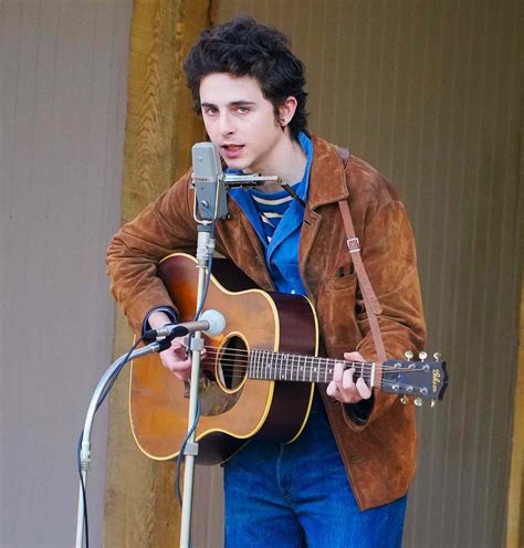 Timothée Chalamet Takes the Stage as Bob Dylan for 'A Complete Unknown'