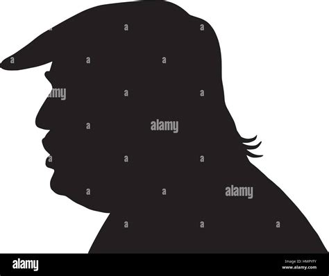 Donald Trump Silhouette Vector Stock Vector Art & Illustration, Vector ...