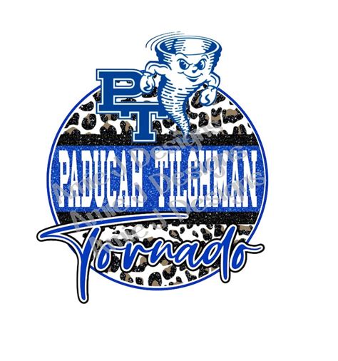 Paducah Tilghman Tornado Mascot Version Glitter Kentucky PNG - Etsy