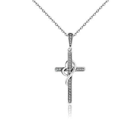 Heart Cross Necklace